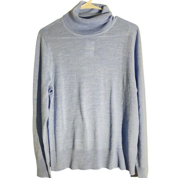 J.Crew Women's XL Periwinkle Blue Turtleneck Sweater - Picture 1 of 8